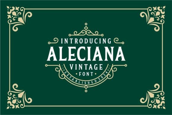Aleciana: A Modern Serif Font with Timeless Appeal
