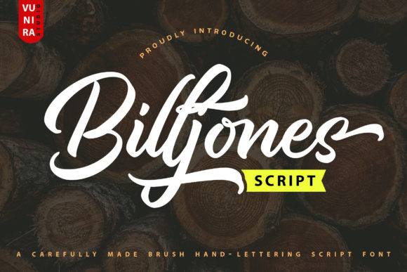 Billjones Brush Hand-Lettering Script: A Font with Soul