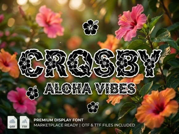 Crosby: The Tropical Display Font That Transforms Your Designs