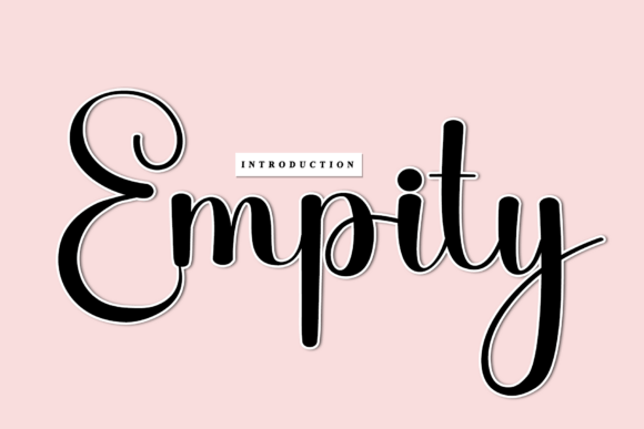 Empity: A Handwritten Typeface That Breathes Life into Branding