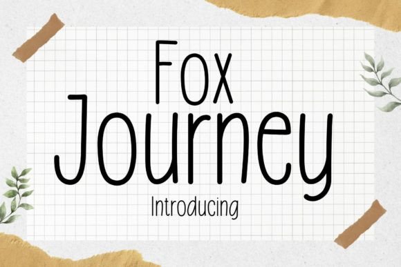 Fox Journey: A Handwritten Font for Real-World Projects