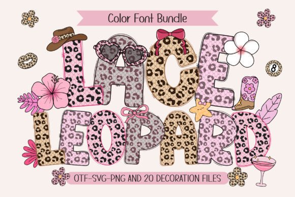 Lace Leopard: A Color Font Where Fierce Meets Feminine