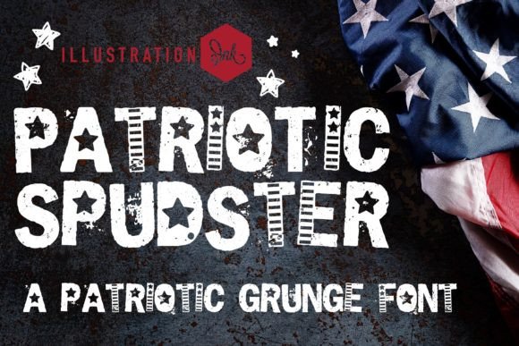 Patriotic Spudster: A Typeface That Wears the Red, White, and Blue