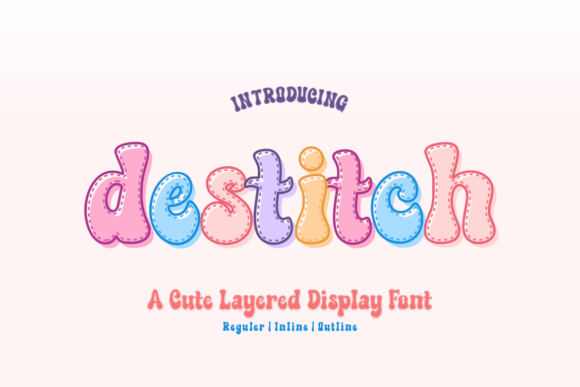 Playful Display Font: How Destitch Adds Craft Appeal