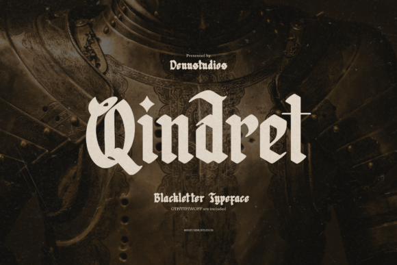 Qindret: A Blackletter Font for Modern Gothic Branding