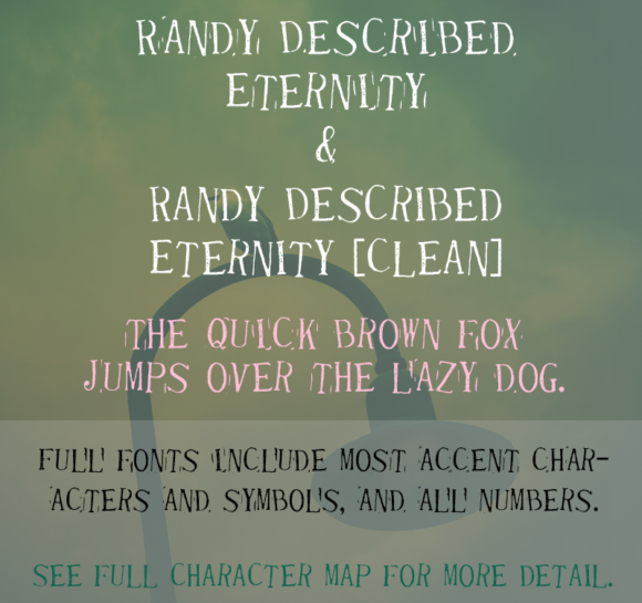 Randy Described Eternity: The Dollar Store Stamp Font with Lasting Charm