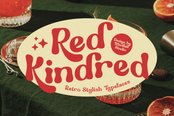 Red Kindred: A Typeface Blending Retro Charm and Modern Edge