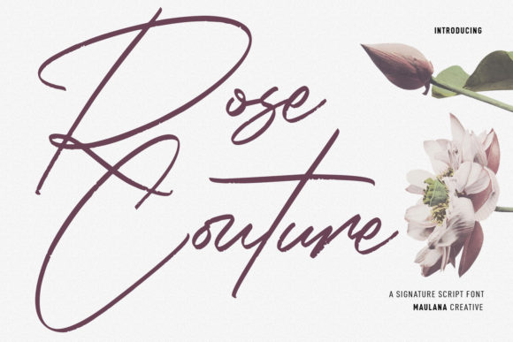 Rose Couture: The Expressive Script for Modern Branding
