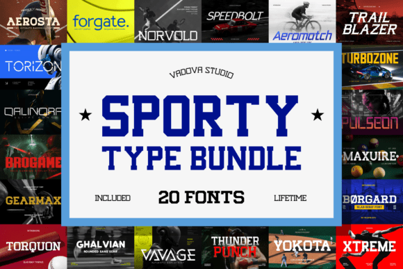 Sporty Type Bundle: Typography That Moves with Purpose