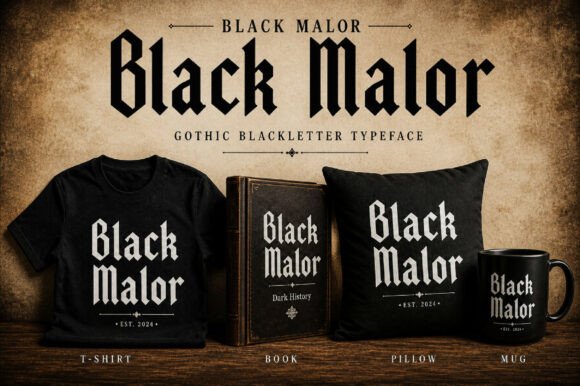 Unleash Dark Elegance: The Power of the Black Malor Typeface