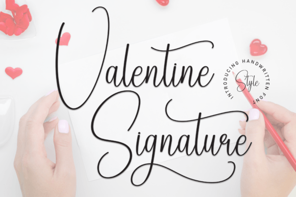 Valentine Signature: Capturing Romance in Every Stroke
